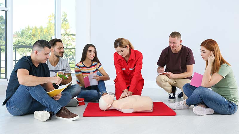 perform cardiopulmonary resuscitation (CPR)